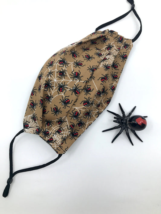 Cute redback spiders Face Mask
