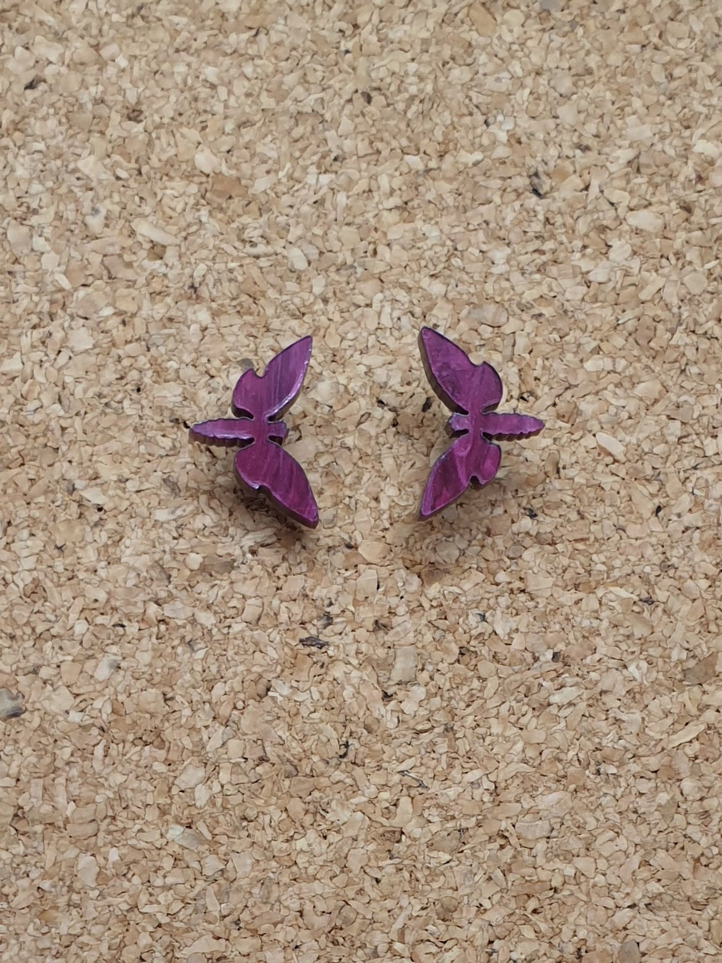 Tiny Hawkmoth stud earrings