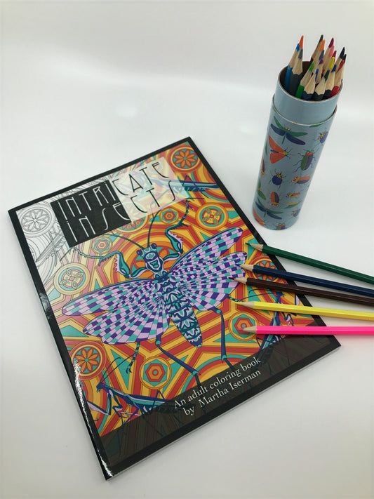 Intricate Insects: An adult colouring book