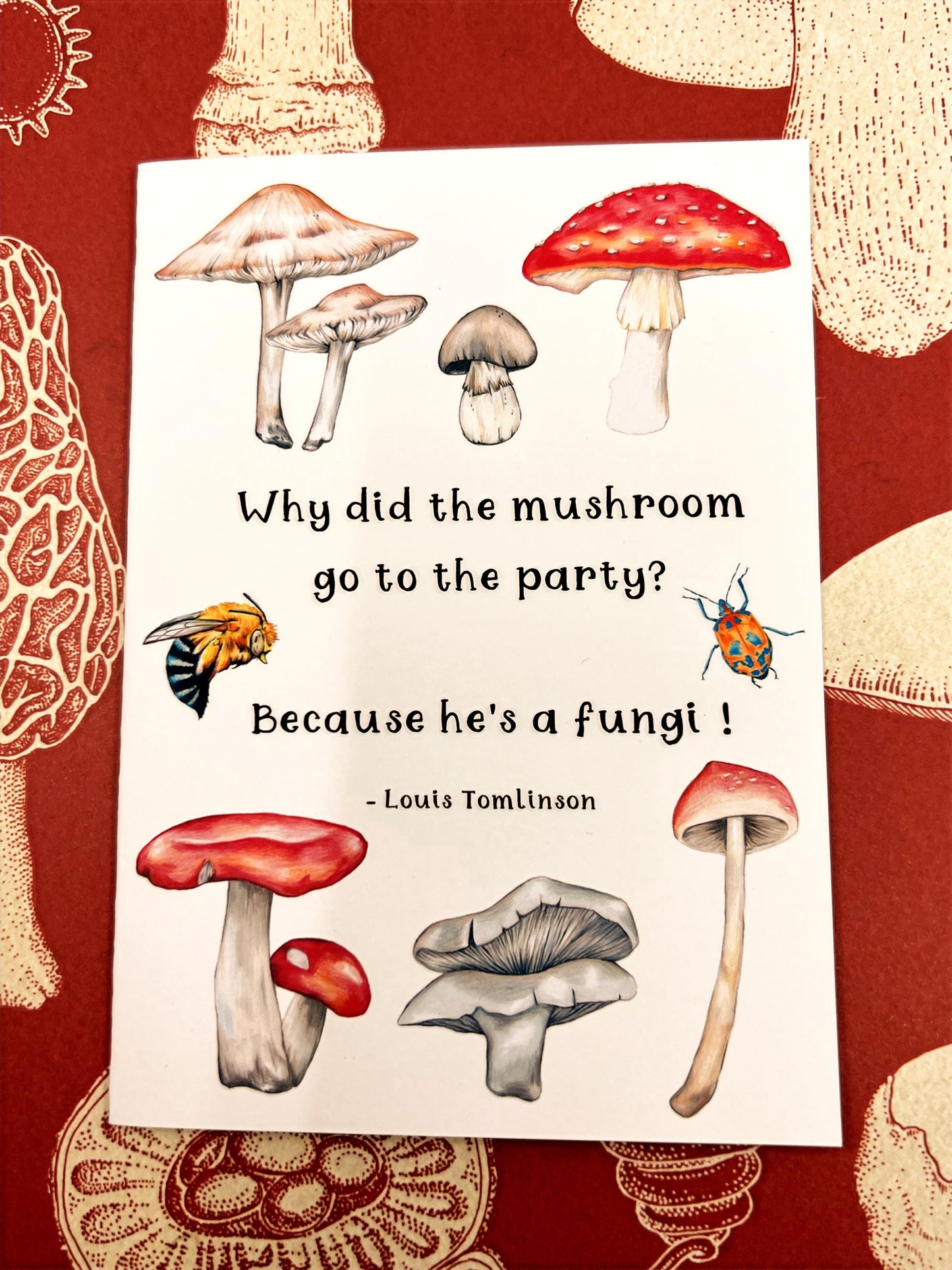 Mushroom Greetings Card